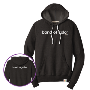 band of color pullover triblend French terry hoodie