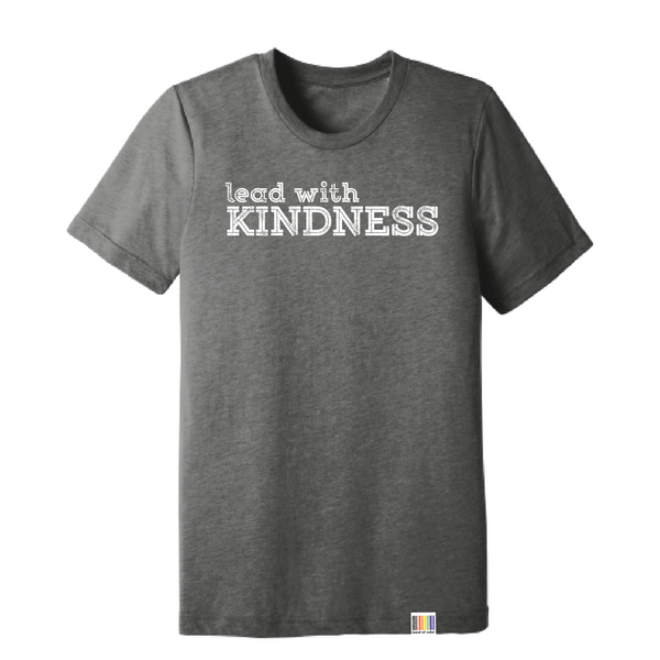 lead with kindness unisex triblend tee