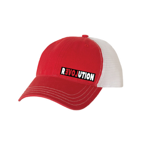 love revolution retro trucker hat