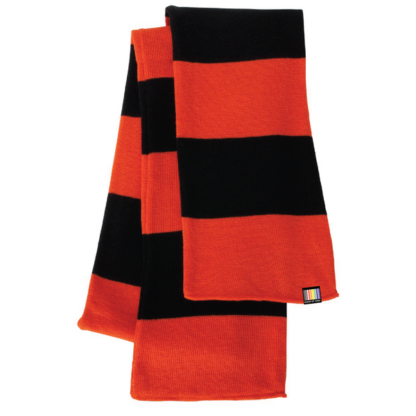 signature knit scarf - rugby stripe