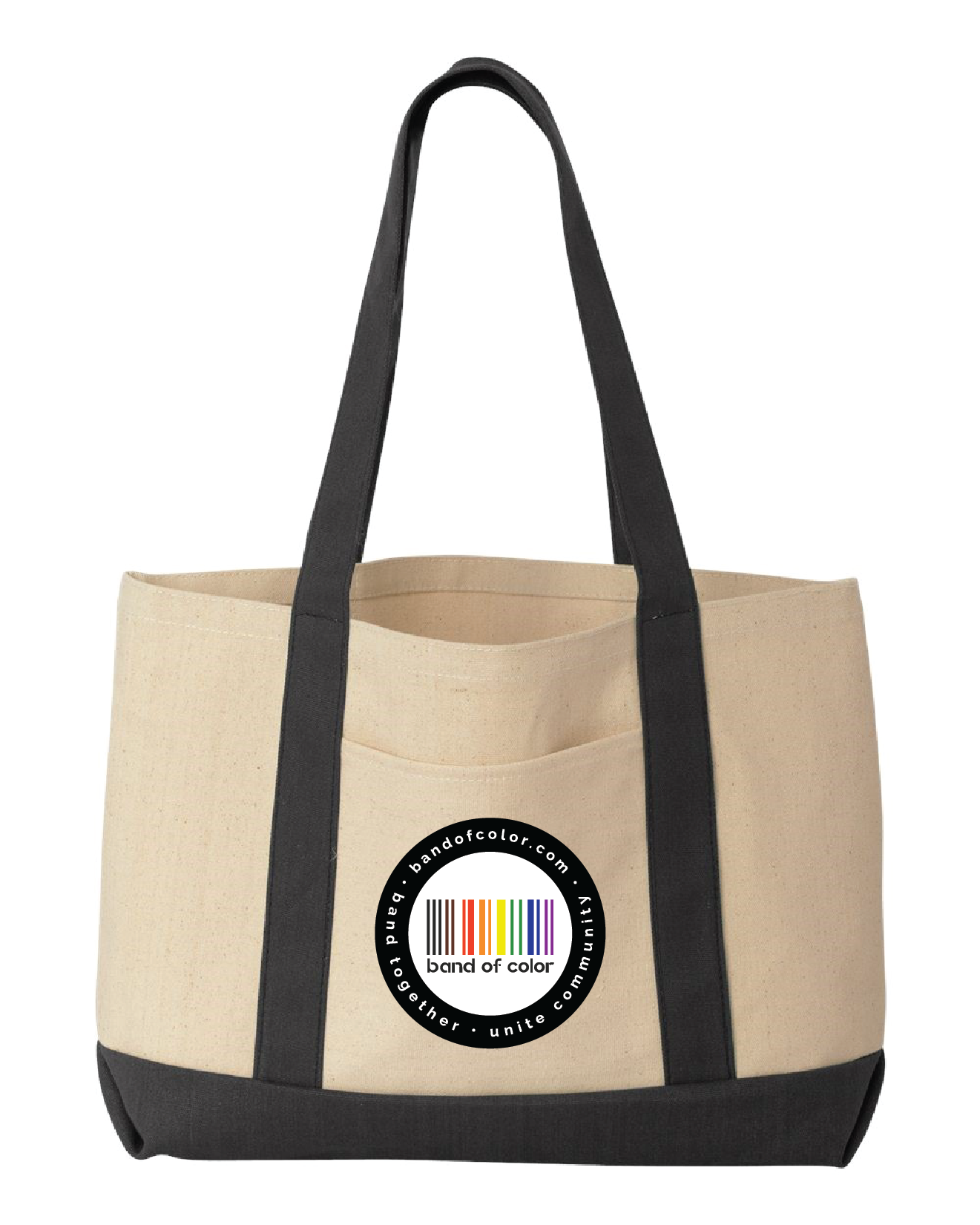 band of color large carryall tote bag