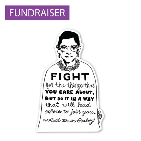 Ruth Bader Ginsburg FIGHT sticker